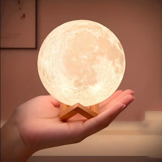 Lámpara Luna 3D Led Luz